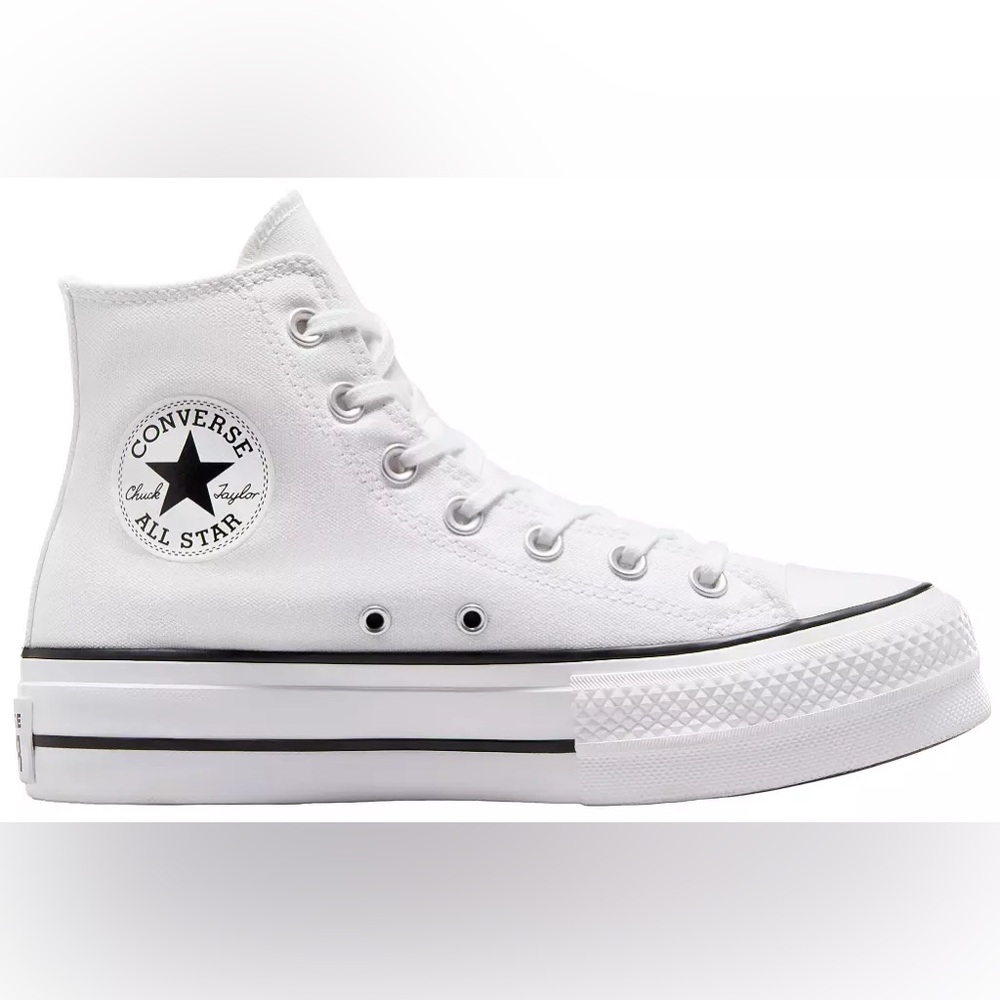 Converse White High-Top Canvas Sneakers